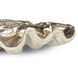 Clam 20 X 5.5 inch Bowl in Ambered Silver Leaf, Large